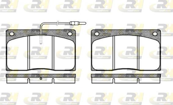 Roadhouse 2044.02 - Kit de plaquettes de frein, frein à disque cwaw.fr