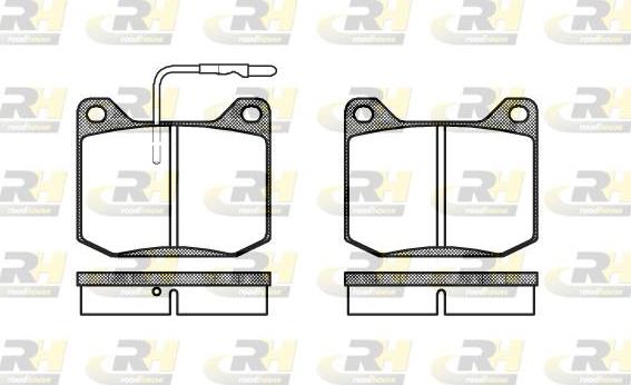 Roadhouse 2045.32 - Kit de plaquettes de frein, frein à disque cwaw.fr