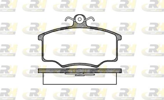 Roadhouse 2046.00 - Kit de plaquettes de frein, frein à disque cwaw.fr