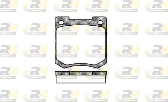 Roadhouse 2040.00 - Kit de plaquettes de frein, frein à disque cwaw.fr