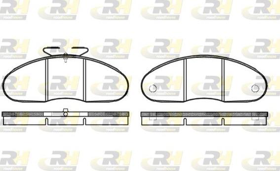 Roadhouse 2048.00 - Kit de plaquettes de frein, frein à disque cwaw.fr