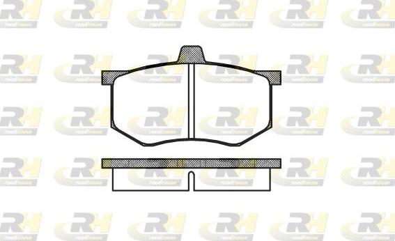 Roadhouse 2043.00 - Kit de plaquettes de frein, frein à disque cwaw.fr