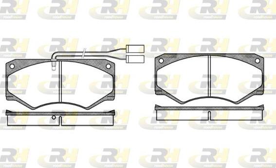 Roadhouse 2047.42 - Kit de plaquettes de frein, frein à disque cwaw.fr