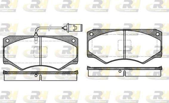 Roadhouse 2047.52 - Kit de plaquettes de frein, frein à disque cwaw.fr