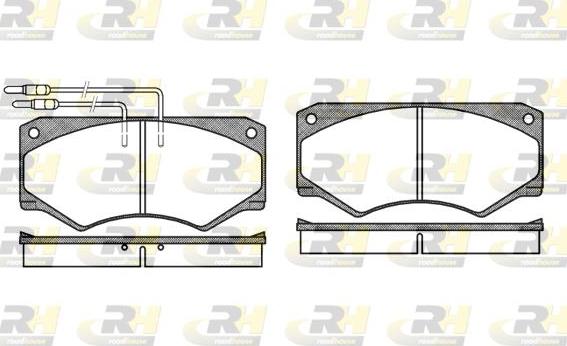 Roadhouse 2047.04 - Kit de plaquettes de frein, frein à disque cwaw.fr