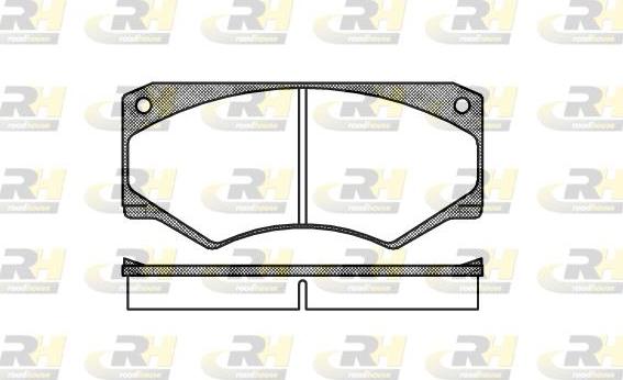 Roadhouse 2047.00 - Kit de plaquettes de frein, frein à disque cwaw.fr