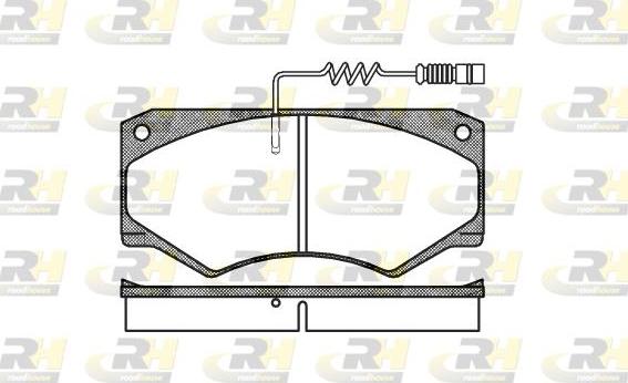 Roadhouse 2047.14 - Kit de plaquettes de frein, frein à disque cwaw.fr