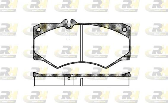 Roadhouse 2047.30 - Kit de plaquettes de frein, frein à disque cwaw.fr