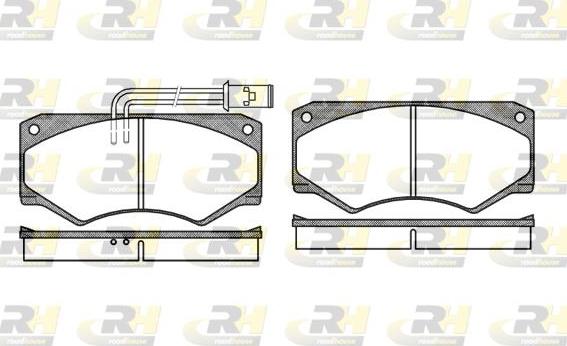 Roadhouse 2047.22 - Kit de plaquettes de frein, frein à disque cwaw.fr