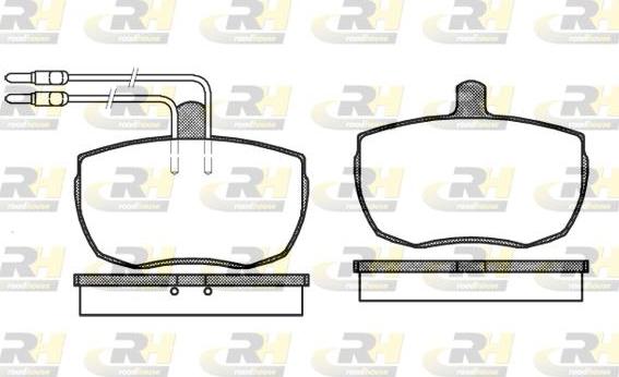 Roadhouse 2056.04 - Kit de plaquettes de frein, frein à disque cwaw.fr