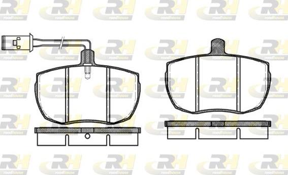 Roadhouse 2056.11 - Kit de plaquettes de frein, frein à disque cwaw.fr