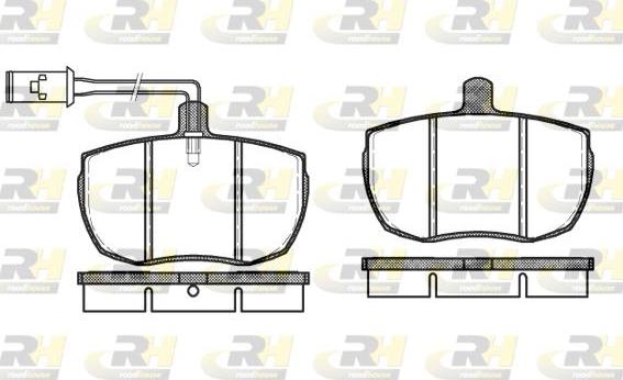 Roadhouse 2056.12 - Kit de plaquettes de frein, frein à disque cwaw.fr