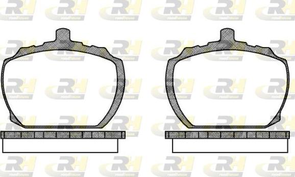 Roadhouse 2058.10 - Kit de plaquettes de frein, frein à disque cwaw.fr