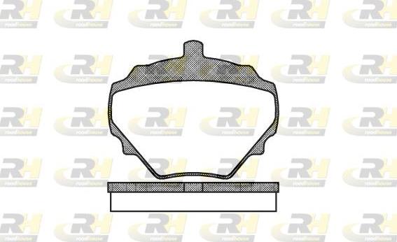 Roadhouse 2052.10 - Kit de plaquettes de frein, frein à disque cwaw.fr