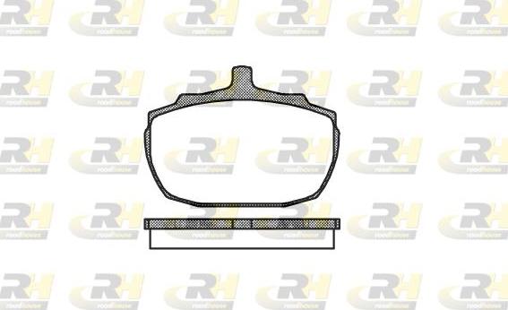 Roadhouse 2057.00 - Kit de plaquettes de frein, frein à disque cwaw.fr