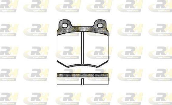 Roadhouse 2069.10 - Kit de plaquettes de frein, frein à disque cwaw.fr