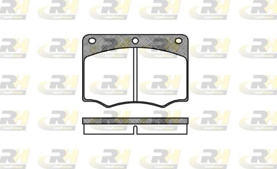 Roadhouse 2064.00 - Kit de plaquettes de frein, frein à disque cwaw.fr