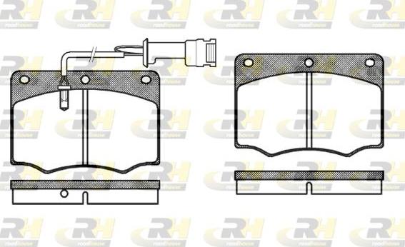 Roadhouse 2064.02 - Kit de plaquettes de frein, frein à disque cwaw.fr