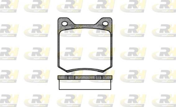 Roadhouse 2066.00 - Kit de plaquettes de frein, frein à disque cwaw.fr