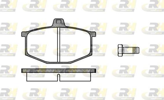 Roadhouse 2060.00 - Kit de plaquettes de frein, frein à disque cwaw.fr