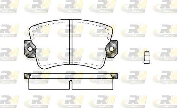 Roadhouse 2061.02 - Kit de plaquettes de frein, frein à disque cwaw.fr