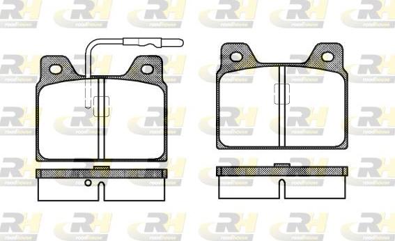 Roadhouse 2068.02 - Kit de plaquettes de frein, frein à disque cwaw.fr