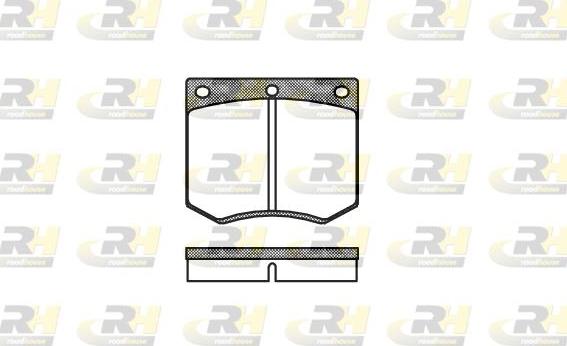 Roadhouse 2063.00 - Kit de plaquettes de frein, frein à disque cwaw.fr