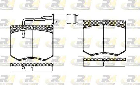 Roadhouse 2063.02 - Kit de plaquettes de frein, frein à disque cwaw.fr