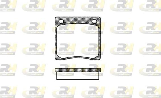 Roadhouse 2067.00 - Kit de plaquettes de frein, frein à disque cwaw.fr