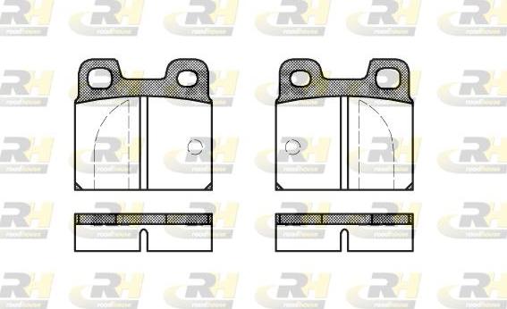 Roadhouse 2005.00 - Kit de plaquettes de frein, frein à disque cwaw.fr