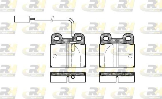 Roadhouse 2005.11 - Kit de plaquettes de frein, frein à disque cwaw.fr