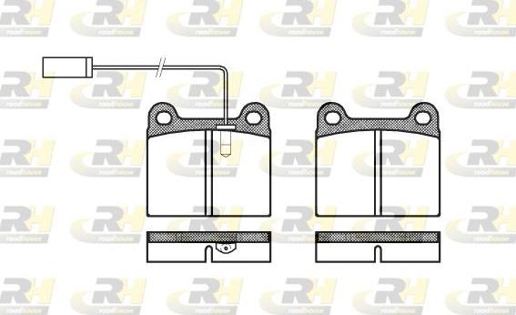 Roadhouse 2006.91 - Kit de plaquettes de frein, frein à disque cwaw.fr