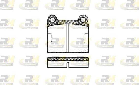 Roadhouse 2006.60 - Kit de plaquettes de frein, frein à disque cwaw.fr