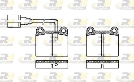 Roadhouse 2006.01 - Kit de plaquettes de frein, frein à disque cwaw.fr