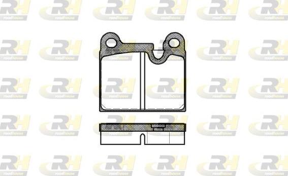 Roadhouse 2006.80 - Kit de plaquettes de frein, frein à disque cwaw.fr