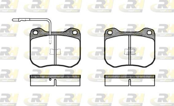 Roadhouse 2001.02 - Kit de plaquettes de frein, frein à disque cwaw.fr