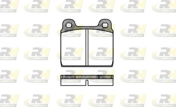 Roadhouse 2002.00 - Kit de plaquettes de frein, frein à disque cwaw.fr