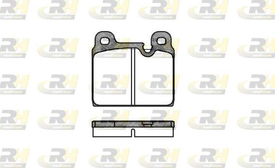 Roadhouse 2002.30 - Kit de plaquettes de frein, frein à disque cwaw.fr