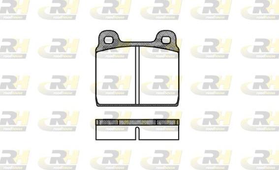 Roadhouse 2002.20 - Kit de plaquettes de frein, frein à disque cwaw.fr