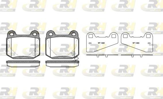 Roadhouse 2014.52 - Kit de plaquettes de frein, frein à disque cwaw.fr