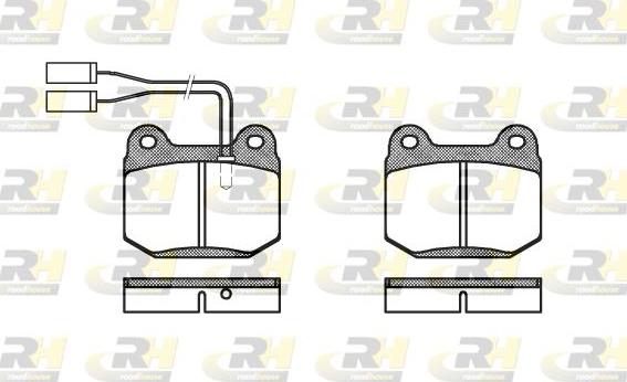 Roadhouse 2014.01 - Kit de plaquettes de frein, frein à disque cwaw.fr