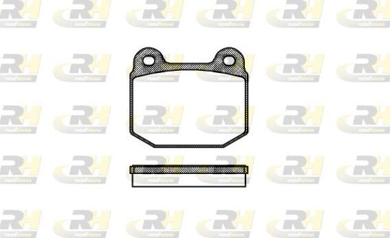 Roadhouse 2014.20 - Kit de plaquettes de frein, frein à disque cwaw.fr