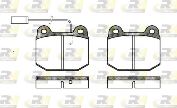 Roadhouse 2014.21 - Kit de plaquettes de frein, frein à disque cwaw.fr