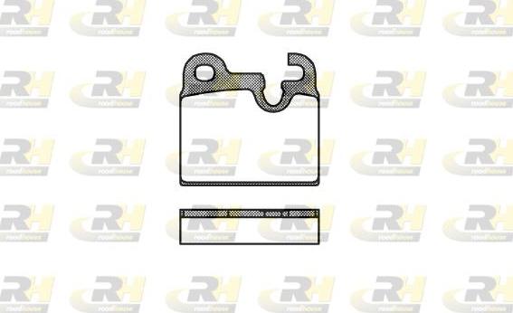 Roadhouse 2016.00 - Kit de plaquettes de frein, frein à disque cwaw.fr