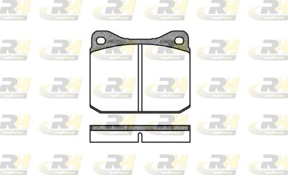 Roadhouse 2010.00 - Kit de plaquettes de frein, frein à disque cwaw.fr