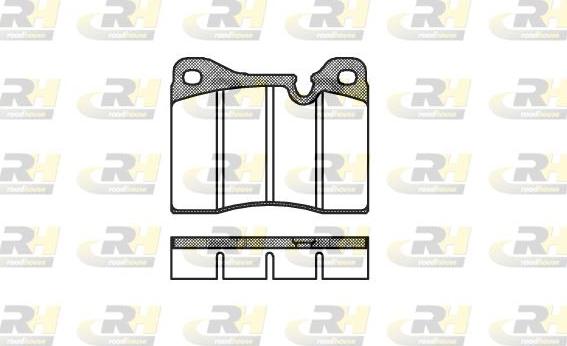 Roadhouse 2011.20 - Kit de plaquettes de frein, frein à disque cwaw.fr