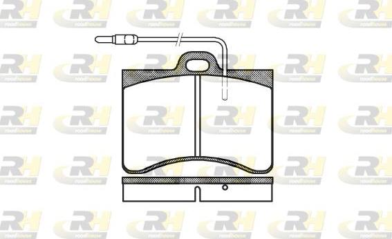 Roadhouse 2086.04 - Kit de plaquettes de frein, frein à disque cwaw.fr