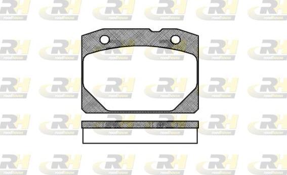 Roadhouse 2080.00 - Kit de plaquettes de frein, frein à disque cwaw.fr