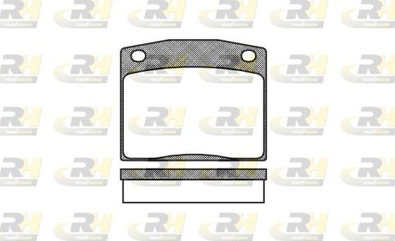 Roadhouse 2083.10 - Kit de plaquettes de frein, frein à disque cwaw.fr