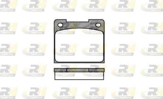 Roadhouse 2039.00 - Kit de plaquettes de frein, frein à disque cwaw.fr